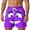 14-Purple, variant on ibiyuan 3d Cartoon Smile Face Swim Trunks Men Drawstring Waist Mens Bathing Suits Stretch Elastic Waist Beach Swimwear Beach Shorts