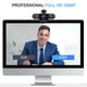 thumbnail image 2 of Cámara web 1080P con micrófono para escritorio, tecknet, luz de anillo ajustable de 3 niveles, USB, para videoconferencias/llamadas/transmisión en vivo/aprendizaje en línea, 2 of 9