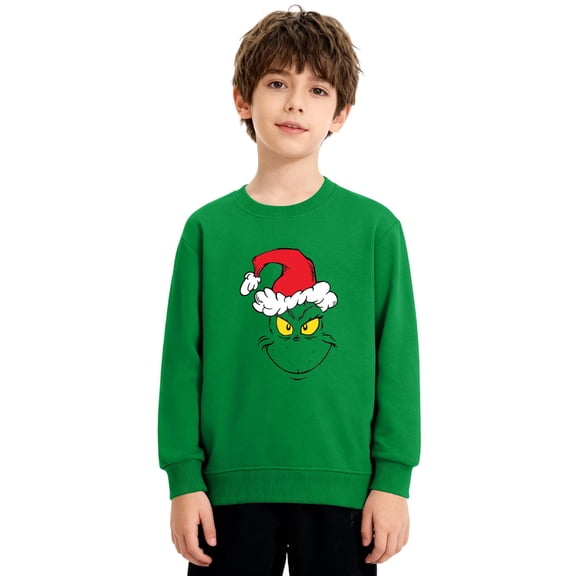 Christmas Sweatshirt Boys Girls Ugly Xmas Christmas Shirt Crewnek Toddler Long Sleeve Pullover Outfit Tops