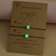 thumbnail image 1 of Pulseras a juego de distancia Pinky Promise para parejas, mejor amiga, BFF, pulsera de amistad, madre, hija, niña, él, su novia, novio ER, 1 of 6