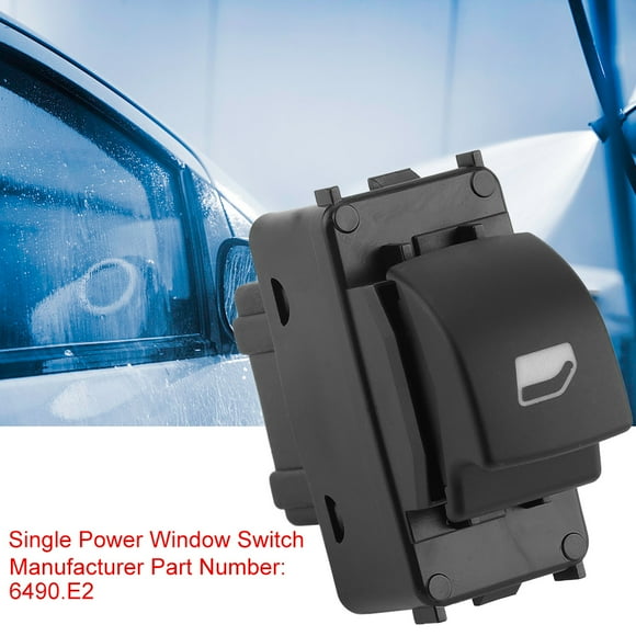 Botón de interruptor de Control del regulador de ventanilla principal eléctrico único para Peugeot 207 6490.E2