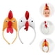 thumbnail image 3 of 1 par de accesorios para disfraz de gallo o pollo, diadema de pollo, diadema de gallo, diademas divertidas, accesorios para disfraces de animales de festival, accesorios para fotos de adultos., 3 of 7