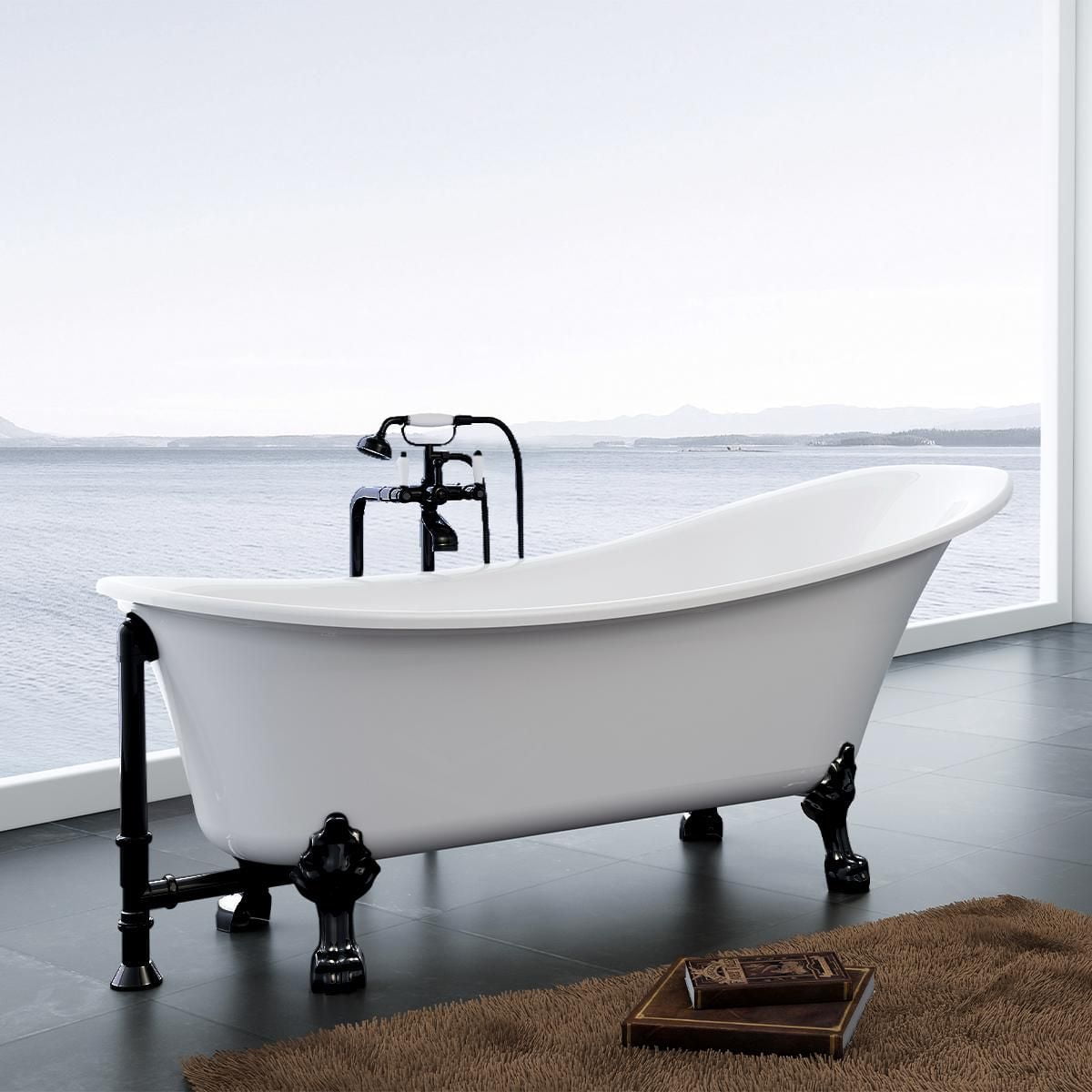 A&E Bain et Douche DORYA-BLK BAIN AUTOPORTANTE