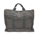 thumbnail image 2 of Pre-Owned Hermes Tote Bag MM Air Line Canvas Grey (Good), 2 of 20