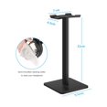 thumbnail image 2 of Soporte para auriculares New Bee, soporte de aluminio para auriculares (negro), 2 of 7