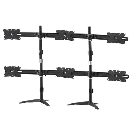 UPC: 0650177610047 | Amer Networks Hex Flat Panel Max 32  Monitor Stand with VESA Mounting Support  Black