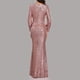 thumbnail image 5 of Mujeres Soild Vestidos de Lentejuelas de Cuello en V de Manga Larga Vestidos Largos Odeerbi ODB112725, 5 of 8