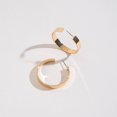 thumbnail image 2 of Women's Large Gold Flat Hoop Earrings by Howard's, 2 of 2