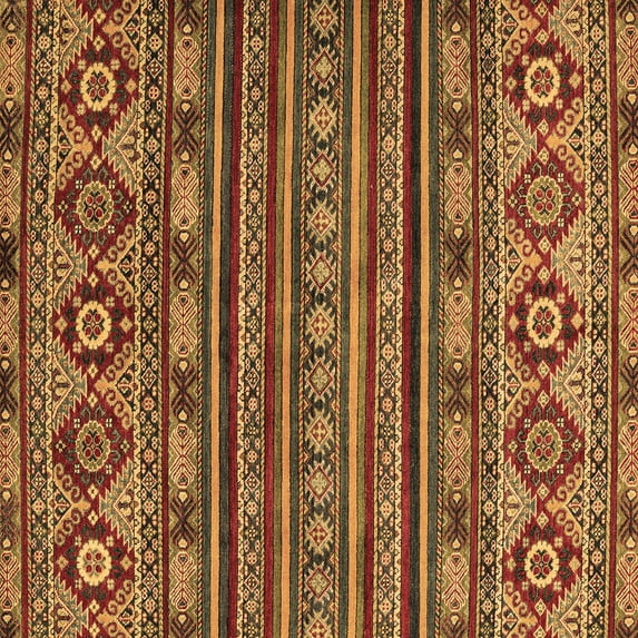 Ahgly Company Indoor Square Abstract Brown Modern Area Rugs, 3' Square