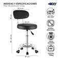 thumbnail image 2 of Silla Taburete Oficina 360° Ajustable Con Respaldo, 2 of 8
