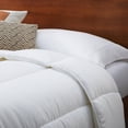 thumbnail image 3 of Rest Haven Light Warmth Microfiber Comforter, Queen, White, 3 of 7