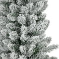thumbnail image 4 of Northlight 6' Flocked North River Pine Pencil Artificial Christmas Tree, Unlit, 4 of 7