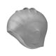 thumbnail image 3 of Gorro de natación de silicona, gorro de natación de playa para mujeres, hombres, entrenamiento y competición Gris, 3 of 8