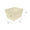 thumbnail image 6 of Simplify Small Woven Storage Basket in Ivory, 6 of 7