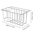 thumbnail image 2 of IDEANATEGRATE Organizador De Fregadero Para Cocina Soporte De Esponja Y Paños Acero Plateado, 2 of 8