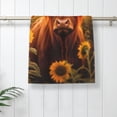 thumbnail image 5 of KLL Vintage Sunflower Cow B Ultra Absorbent & Soft Hand Towels for Bath, Hand, Face, Gym and Spa-27.5x16in, 5 of 7