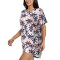 thumbnail image 5 of Sigee Tropics Palm Trees for Sleepwear Casual Pjs with Pockets Women's Pajamas Sets Shorts 2 Piece Short Sleeve Lounge Sets X-Large, 5 of 9