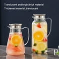 thumbnail image 2 of Water Pitcher With Lid And Handle 1500ML Acrylic Heat Resistant Clear Water Kettle Jug For Lemonade Milk Ice Tea Cold Or Hot Beverages, 2 of 8