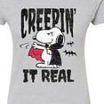 thumbnail image 3 of Peanuts - Creepin It Real - Juniors Fitted Graphic T-Shirt, 3 of 6