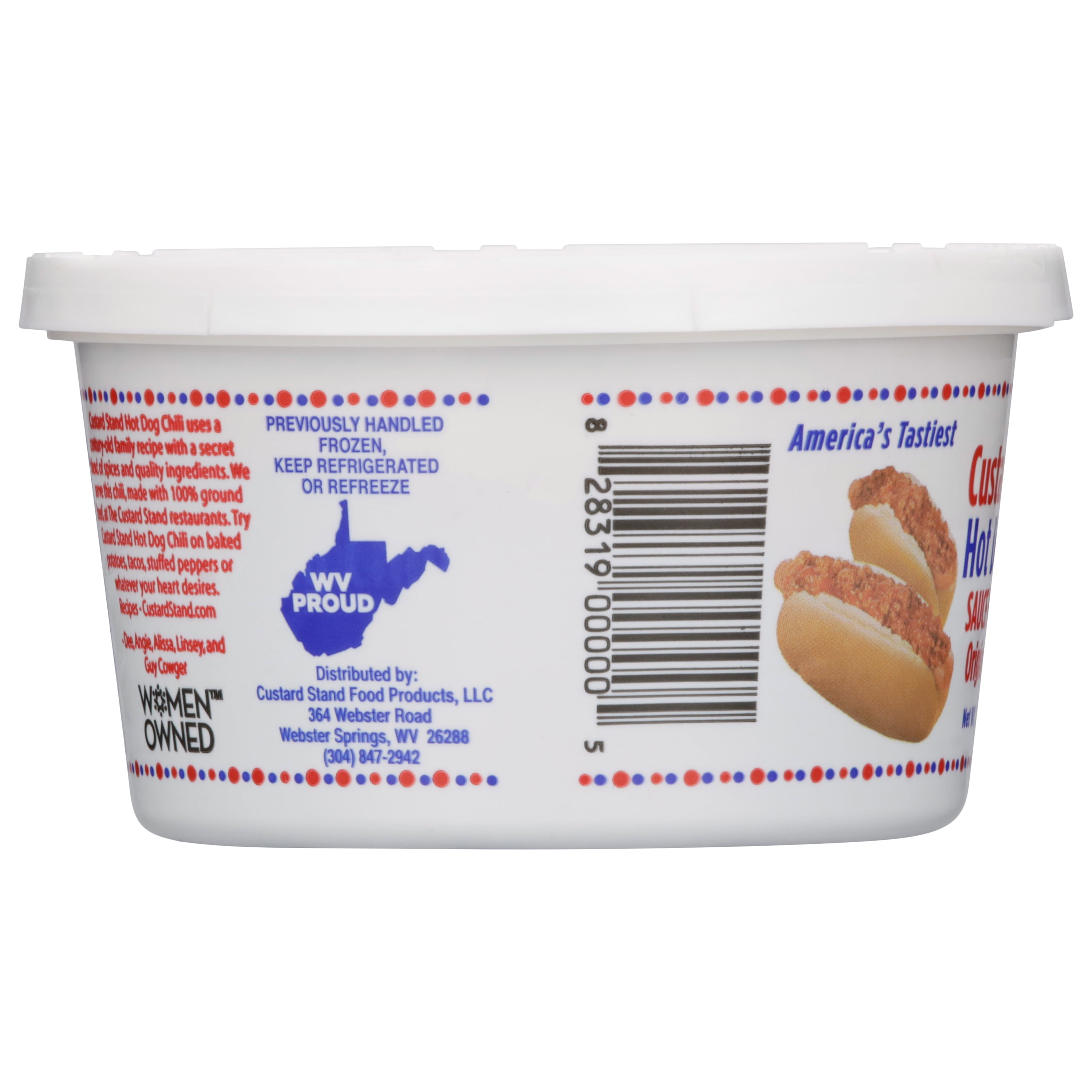 Custard Stand Hot Dog Chili, 12 oz (allergen free)