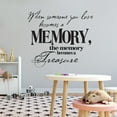 thumbnail image 3 of Quotes & Sayings Wall Decals for Children Bedroom - The Memory Becomes a Treasure Memory DIY & Creativity Boy Girl Bedroom Wall Sticker - Size: 30 In x 27 In, 3 of 5