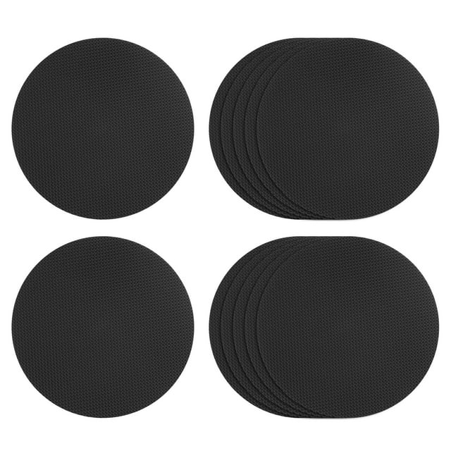 12uds Antideslizante Bañera Pegatinas Baño Ducha Piso 3.94 Antideslizante Pegatina Cinta Redondo Estilo Calcomanías para Baño Cocina Bañera Escalones Escaleras, Negro