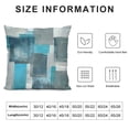 thumbnail image 6 of Acheng Turquoise and Gray Standard Pillowcase, Oil Painting Graffiti Abstract Geometric Art Satin Pillow Case Cover with Smooth Zipper, Soft Throw Pillow Cover for Home Decor,Set of 2 White, 6 of 6