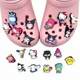 thumbnail image 2 of Recién llegado, dibujos animados de Anime Sanrio Kuromi, diseñador Croc, dijes para zapatos para niños, botón de zueco de PVC suave para croc Jibitz, 2 of 4