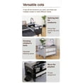 thumbnail image 3 of 7 in 1 Baby Play Yard Foldable Nursery Center with Changing Table, Mosquito Net for Newborn to Toddler, Unisex Grey, 3 of 11