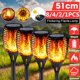 thumbnail image 1 of Luces de antorcha solar de 12 LED Antorchas de llama de baile al aire libre Luz de decoración de paisaje de jardín para patio Caminos de césped Luces nocturnas - 8/4/2/1 piezas, 1 of 5