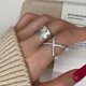 thumbnail image 3 of Anillo de Plata para Mujer Ins Fashion Hollow Line Geometric Ring Jewelry Decoration, 3 of 7