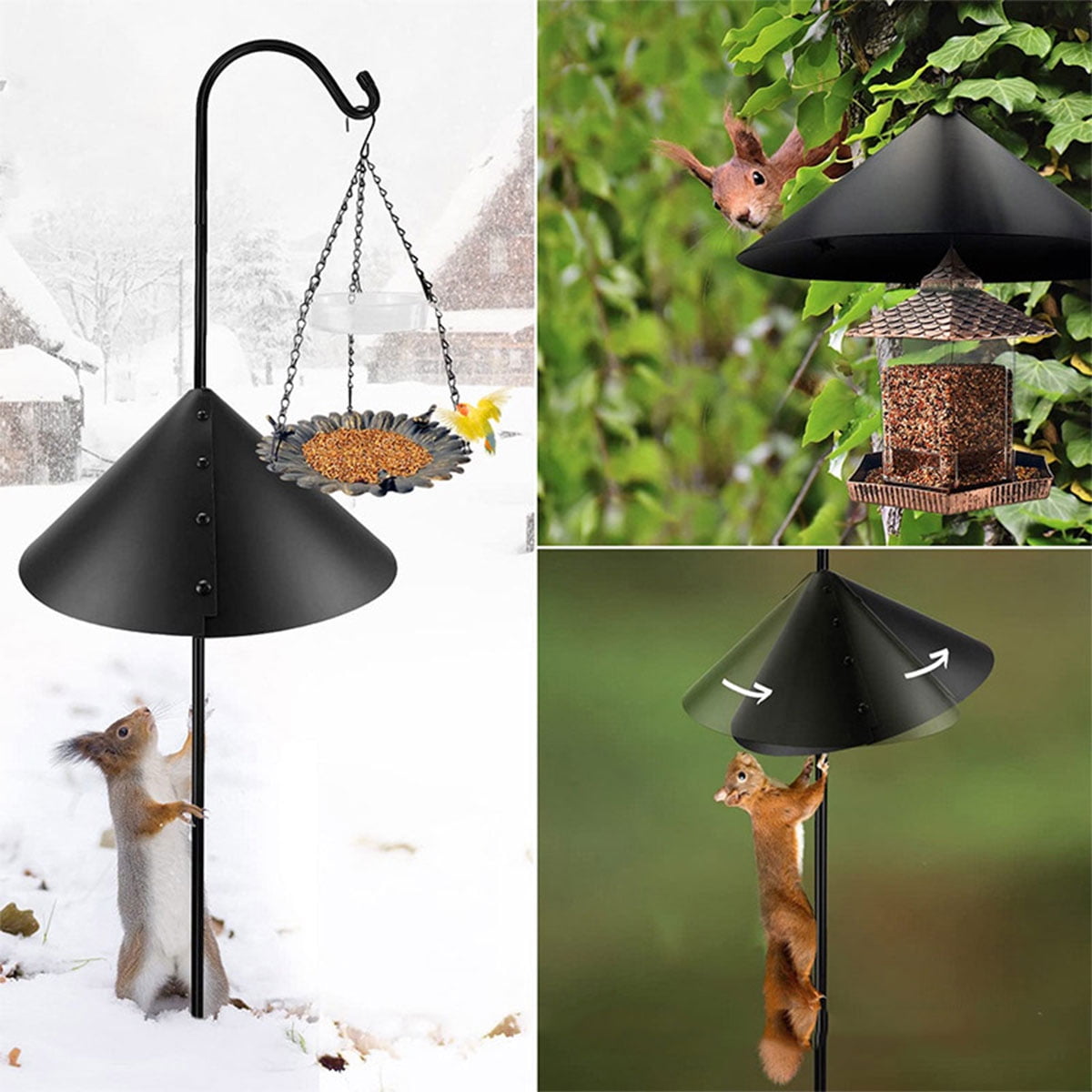 Squirrel Proof Baffle Protection for Wild Bird Feeders Hanging Factory Second 