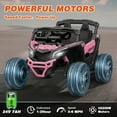 thumbnail image 3 of Kerry Yoo SU5 Kids UTV, 24V 4WD Powered Ride on Electric Car for Toddler, with Remote Control, Bluetooth Music-Pink, 3 of 7