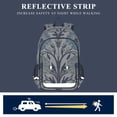 thumbnail image 5 of FORMRS Unisex School Backpack 17" Student Travel Bag with Laptop Compartment, Blue Floral Pattern, 5 of 7