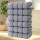 thumbnail image 4 of Paquete de 6 toallas de algodón, juego de 6 toallas y paños faciales secos altamente absorbentes, suaves y de secado rápido para un cuidado delicado de la piel, ideales para gimnasio,, 4 of 8