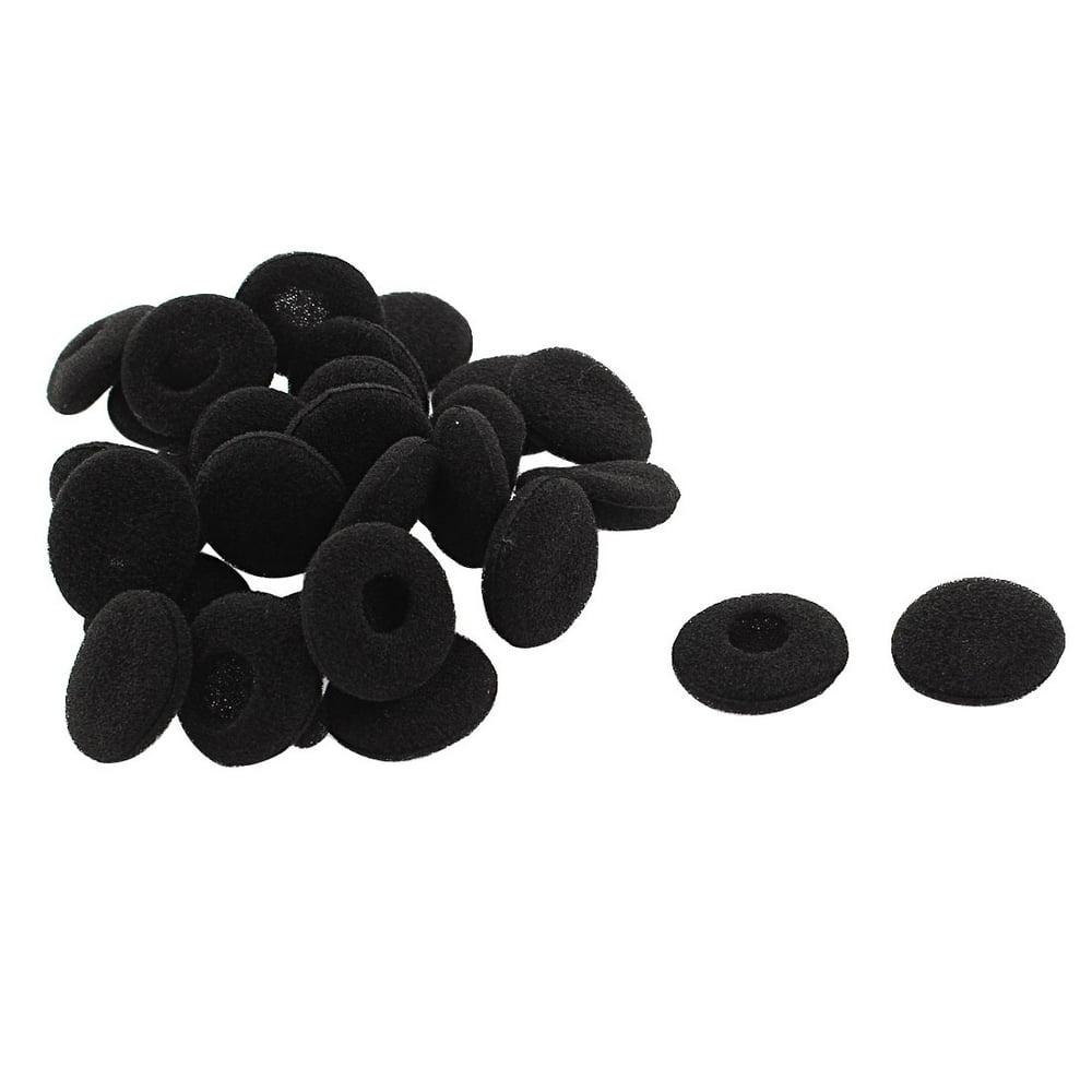 Soft Sponge Headphone Cover Earphone Cushion Replacement Black 28 Pcs