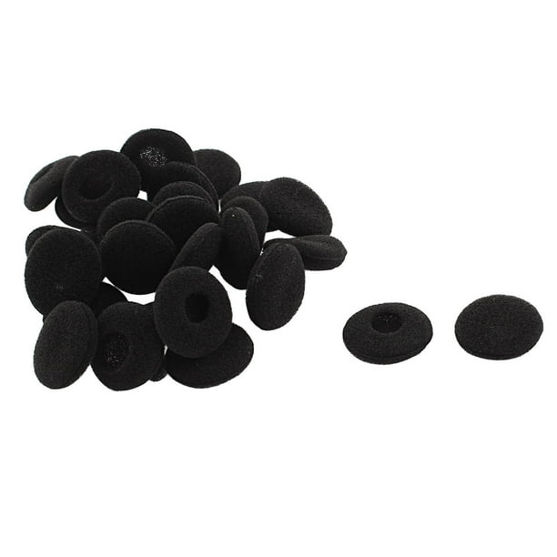 Soft Sponge Headphone Cover Earphone Cushion Replacement Black 28 Pcs