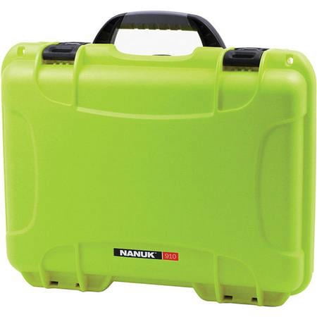 UPC: 0666365012012 | Medium Series 910 Lightweight NK-7 Resin Waterproof Protective Case with Foam for Camcorder or Mirrorless Camera Kit  Lime