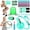 Green, variant on Pilates Kit for Home Workouts – Pilates Equipment Set with Ring, Ball, Resistance Bands, Pilates Accessories, Pilates Essentials Kit for Women, Pilates Sets for Home Exercise