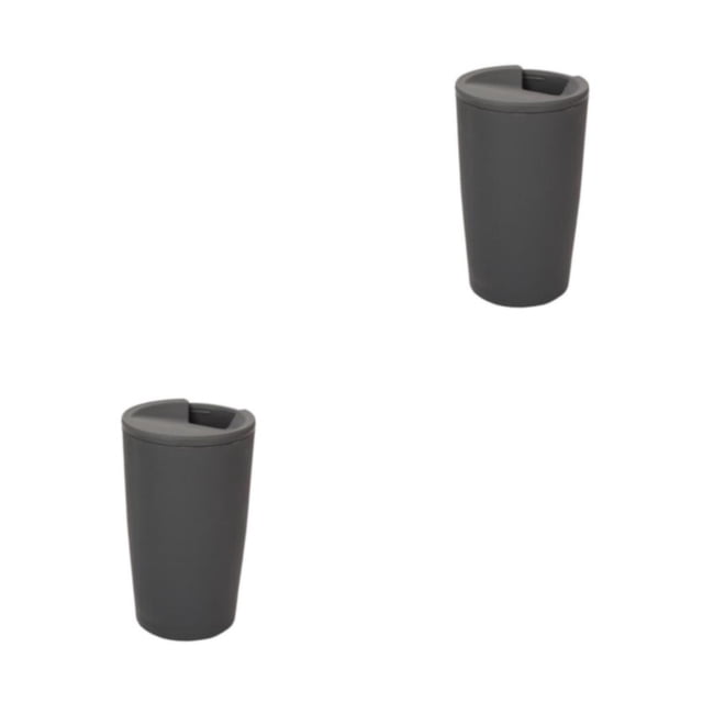 Bearachild Taza de café de Fibra de trigo Gris 2Conjunto