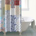 thumbnail image 4 of Pioneer Flower Floral Print Pattern Shower Curtain 72"x84" ,Bathroom Decorative Shower Curtains Set with 12 Hooks,Modern Waterproof Washable Shower Curtain, 4 of 6