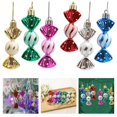 thumbnail image 6 of Electroplated Plastic Pendants Christmas Candy Pendants Adorable Christmas Gifts Colorful Christmas Tree Pendants, 6 of 9
