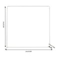 thumbnail image 2 of White Wedding Backdrop Stand, Metal Stand Kit, Backdrop Stand for Wedding/Ceremony/Party Decoration 6.56*1.64*6.56ft, 2 of 18