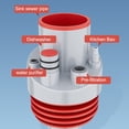 thumbnail image 3 of Kitchen Pipe Drainpipe Connector Five-in-One Dishwasher Sink Sewer Odor-Proof, 3 of 9