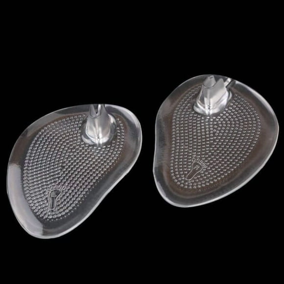 3 Pairs Self-Adhesive Silicone Gel Forefoot Pads Grip Pads Non-Slip Pain Relief Sandal Insoles Posts Protection for W