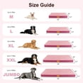 thumbnail image 2 of Exclusivo Mezcla Large Dog Bed with Removable and Washable Cover, Orthopedic Pet Bed for Crates, Non-Slip Bottom and Waterproof Liner, 42"×28", Pink, 2 of 10