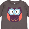 thumbnail image 4 of Inktastic Owl Boys or Girls Long Sleeve Toddler T-Shirt, 4 of 5