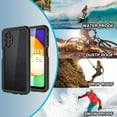 thumbnail image 2 of For Samsung Galaxy A32 5G Case Waterproof Full Body Shockproof Protective Cover Built-in Screen Protector, 2 of 7