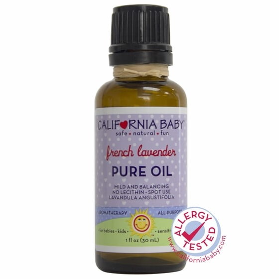 California Baby Mild & Balancing Pure Oil, French Lavender, 1 Fl Oz