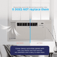 thumbnail image 3 of Breeze Stop Surround Insulation Side Panels White for Window AC Unit Indoor Air Conditioner Cover for Winter and Summer ( Fits 36" - 40" Wide Window), 3 of 5